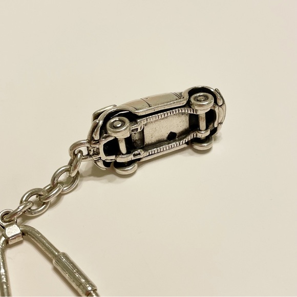 RARE solid 925 sterling silver VW convertible car keychain - Picture 5 of 12